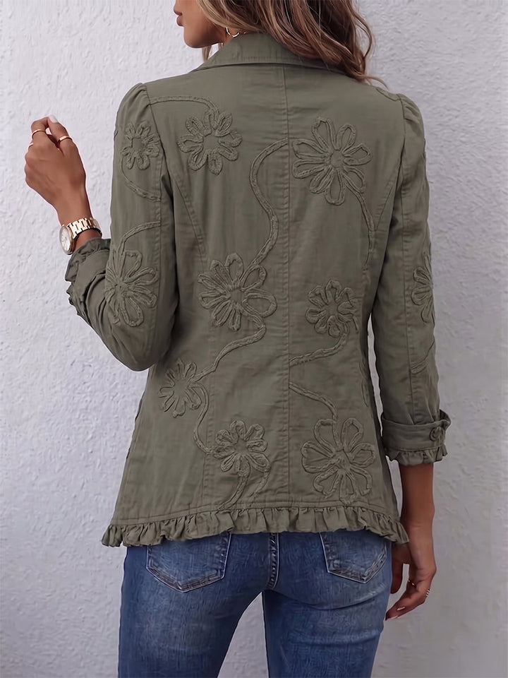Louise | Veste Bohème Brodée Fleurs